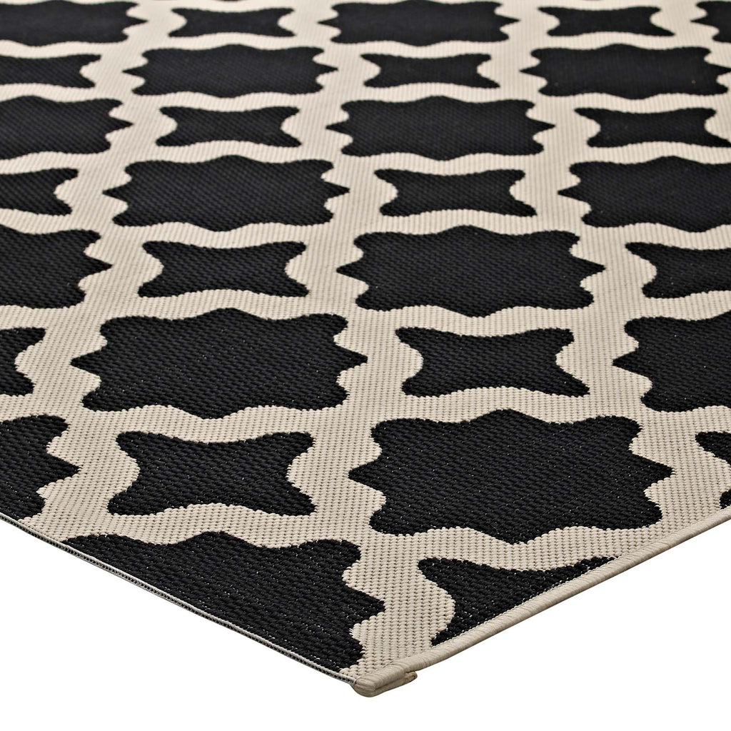 Cerelia Moroccan Trellis Indoor and Outdoor 9x12 Area Rug by Modway